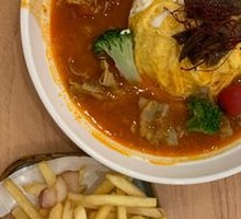 Snowflake Beef with Tomato Egg Fried Rice