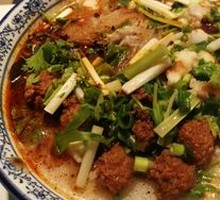 Meatball Noodle Soup with Flatbread