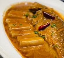 Braised Rice Cake with Yellow Croaker