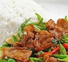 Homestyle Pork Stir-Fry with Rice