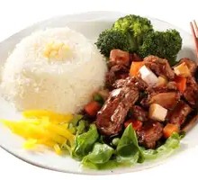 Sauce-Flavored Spare Ribs Rice