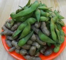 Boiled Peanuts and Edamame