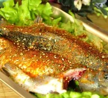 Charcoal-Grilled Sea Bass