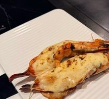 Cheesy Baked Black Tiger Shrimp