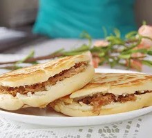 孜然鸡肉肉夹馍