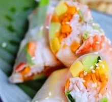 Black Tiger Shrimp Rice Paper Rolls