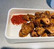 Grilled Pork with Large Skewers