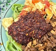 Spinach Fried Sauce Noodles
