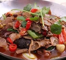 Stewed Beef Offal in Pot