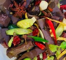 Stir-fried Lamb Blood