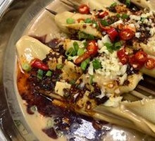 Sesame Sauce Tofu Skin with Beef Tripe