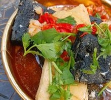 Fried Tofu with Meat Sauce