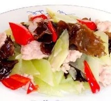 Sliced Pork with Bamboo Shoots and Black Mushrooms