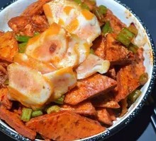 Xinjiang Ham Stir-Fried Naan