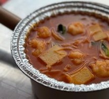 Tomato Shrimp Noodle Soup