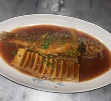Braised Yellow Croaker with Tofu