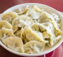 Pork and scallion dumplings