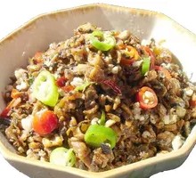 Grandmother's Pickle Stir-Fry with Pork over Rice