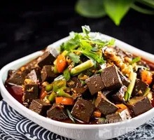 Spicy Chili and Garlic Lamb Blood