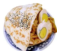 Faba Bean Tofu with Egg in Flatbread