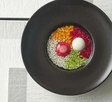 Molecular Tangyuan with Fermented Rice Wine