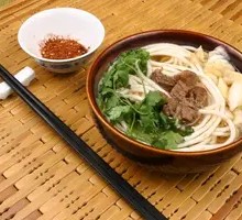 Fried Tofu and Pork with Rice Noodles
