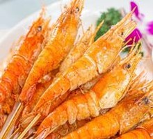 Charcoal-Grilled Lobster Shrimp