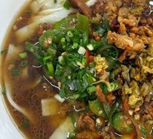 Spicy Pork with Flat Noodles