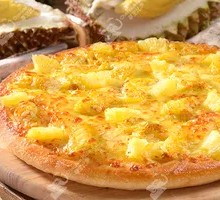 超级苏丹王黄金果肉榴莲披萨