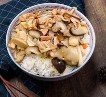 Mushroom Chicken Rice Bowl