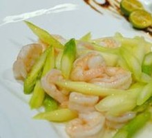 Asparagus with Sea Shrimp