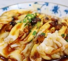 Shrimp and Egg Rice Noodle Roll