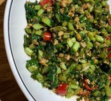 Salted Mustard Greens with Minced Pork