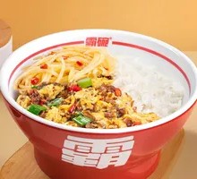 Tomato and Egg Stir-fry with Spicy Potato Strips