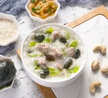 Celery Egg Drop Pork Porridge