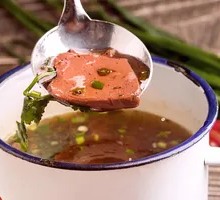 Sesame Oil Pig Blood Soup