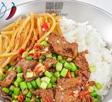 Cumin Beef with Spicy Pork and Potato Shreds