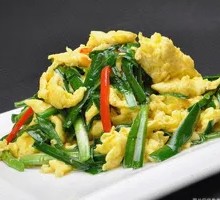 Stir-fried Eggs with Leeks