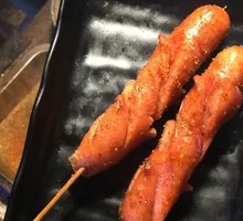 Charcoal Grilled Hot Dog