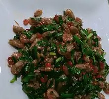 Stir-fried Leek with Shrimp