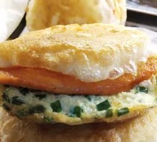 Sauce-Flavored Hot Dog Chicken Strip Sandwich