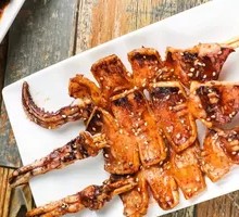 Grilled Squid Skewers