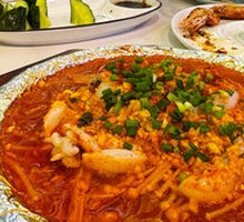 Iron Plate Vermicelli with Baby Squid