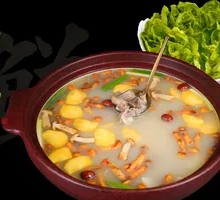 Pine Mushroom Lamb Hot Pot