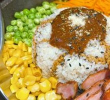 Pure Meat Grilled Sausage Iron Plate Charred Rice