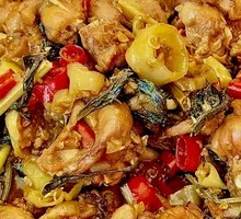 Fresh Purple Basil Frog Legs