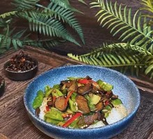 Huang Cattle Liver Mushroom Risotto