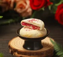 Freshly Baked Rose Flower Cake