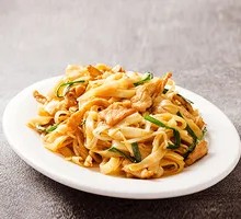 Egg and Meat Fried Rice Noodles