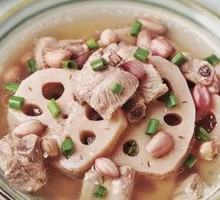 Lotus Root and Pork Bone Soup with Peanuts